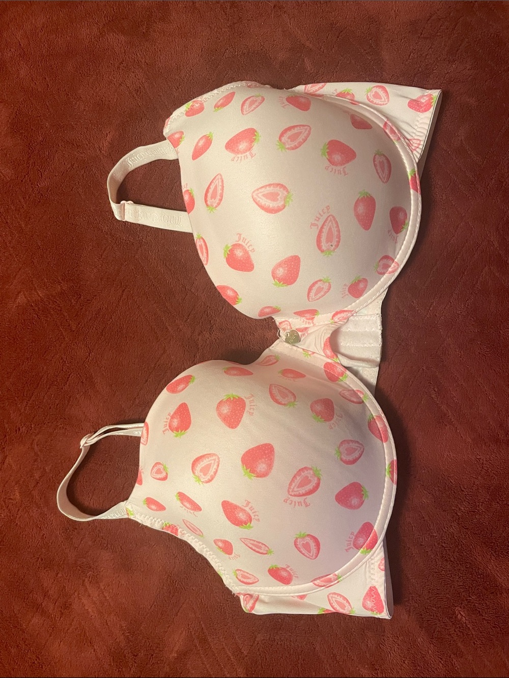 Juicy Couture Pink Strawberry Print Bra